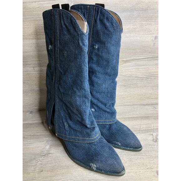 Vince Camuto Shoes - Vince Camuto Boots Denim made in italy NEW 39 Made in italy